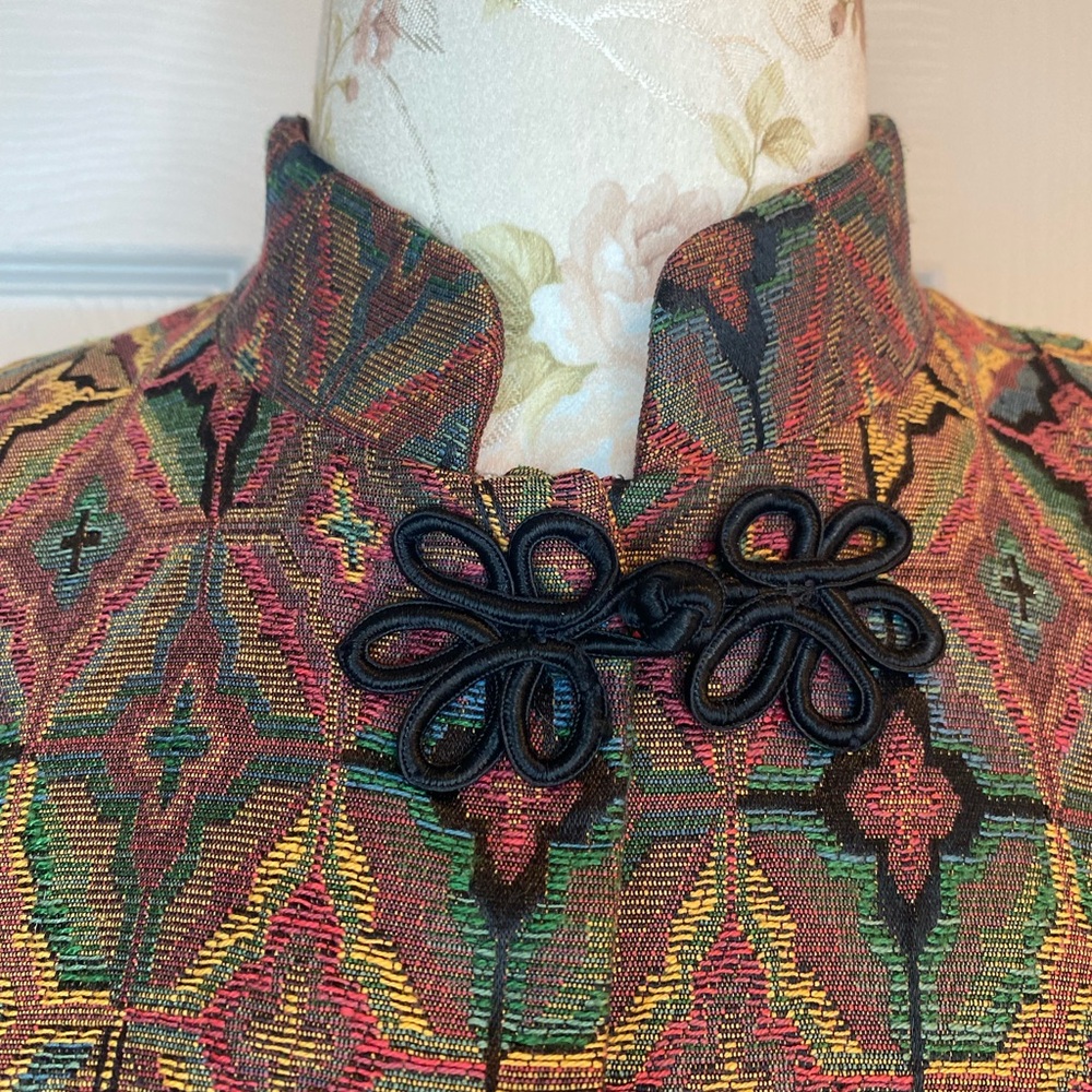 Doncaster Multicolor Geometric Jacket With Black … - image 3